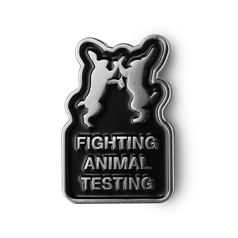 Pin Metálico Lush - Fighting Animal Testing