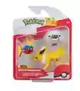 Jazwares Pokemon Battle Set Figuras 3ú. 5 A 8cm Carvanha+ Jolteon+ Wooloo