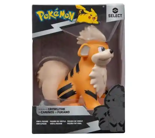 Jazwares Pokemon Figura De Vinilo 10cm Growlithe