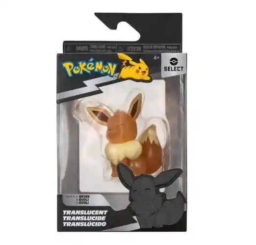 Jazwares Pokemon Figura Translúcido Eevee 5 A 8cm