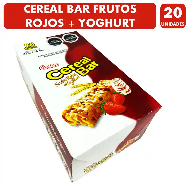 Barra De Cereal Frutos Rojos Cereal Bar (display De 20 Un)