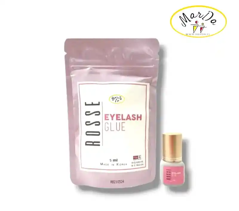Adhesivo Pegamento De Pestañas Rosse Beauty 5g Pelo A Pelo Profesional