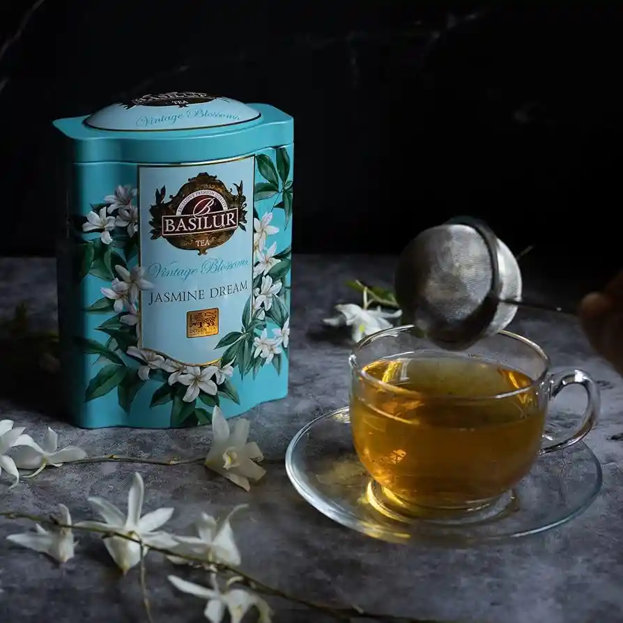 Lata De Té Jasmine Dream Basilur 20 Pirámides