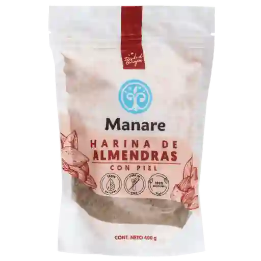 Harina Almendras Con Piel 400g	