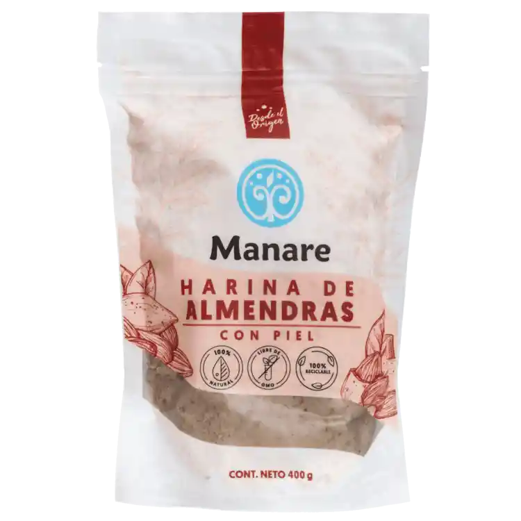 Harina Almendras Con Piel 400g	