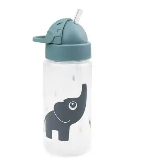 Done By Deer Botella C/bombilla Agua Elphee Blue 350ml