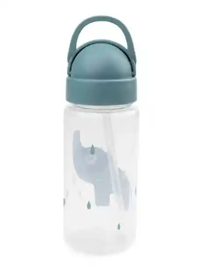 Done By Deer Botella C/bombilla Agua Elphee Blue 350ml