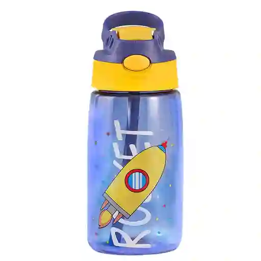 Botella Agua Infantil 480 Ml - Azul