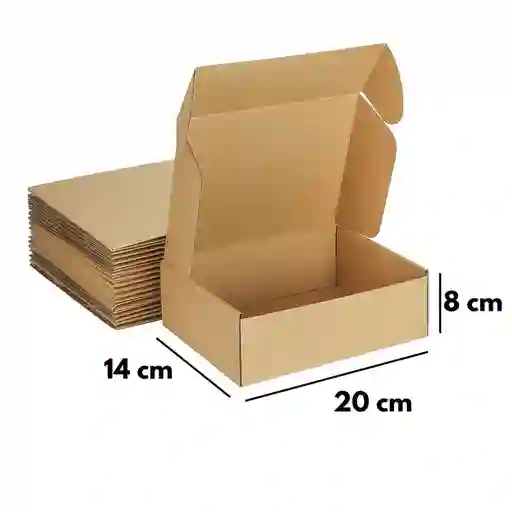 Pack De 30 Cajas Cartón Auto-armable 20 X 14 X 8 Cm