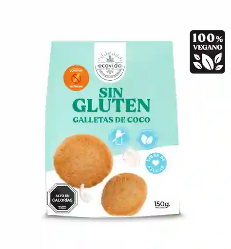 Galletas De Coco Veganas (sin Gluten O Azucar) Ecovida 150g	