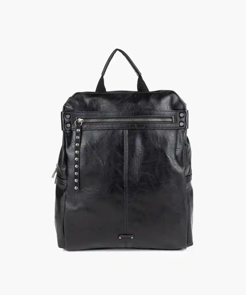 Mochila Mujer Cierre Frontal 15" Negro