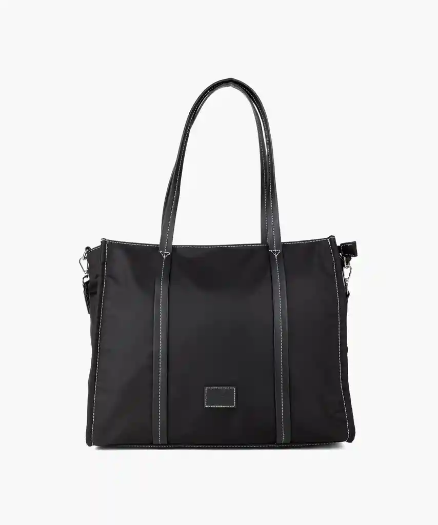 Cartera De Hombro Mujer Nylon Negro