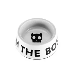 Plato Zee Dog, Bowl Im The Boss White (large)