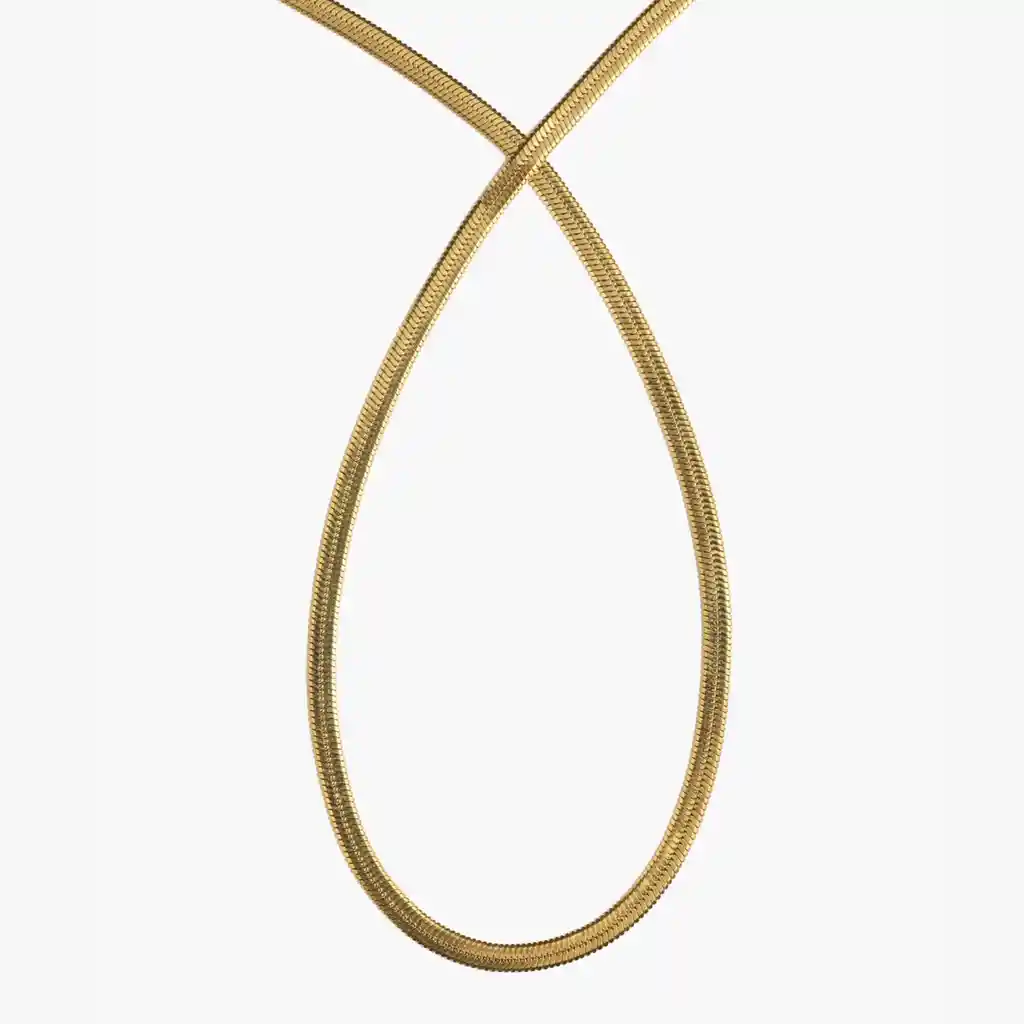 Collar Mujer Cadena Dorado