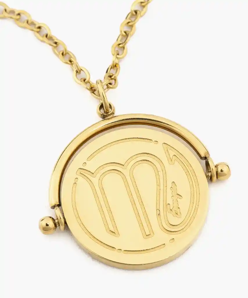Collar Mujer Escorpio Dorado