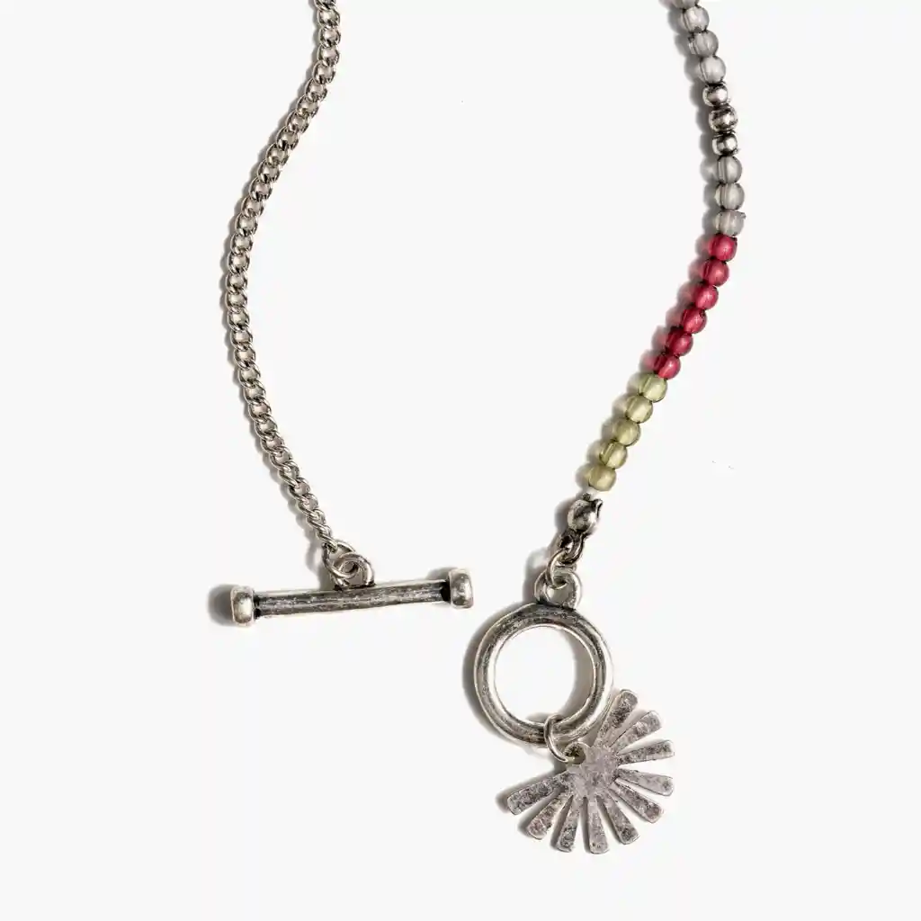 Collar Mujer Mix Charm Plateado