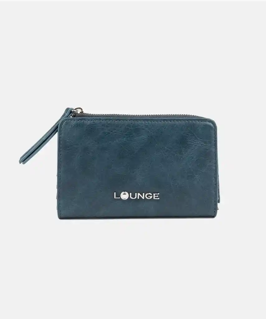 Billetera Mujer Cierre Azul