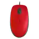 Mouse Logitech M110 Silent Con Cable Rojo