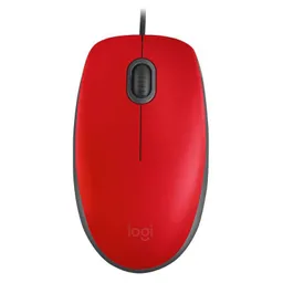 Mouse Logitech M110 Silent Con Cable Rojo