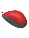 Mouse Logitech M110 Silent Con Cable Rojo