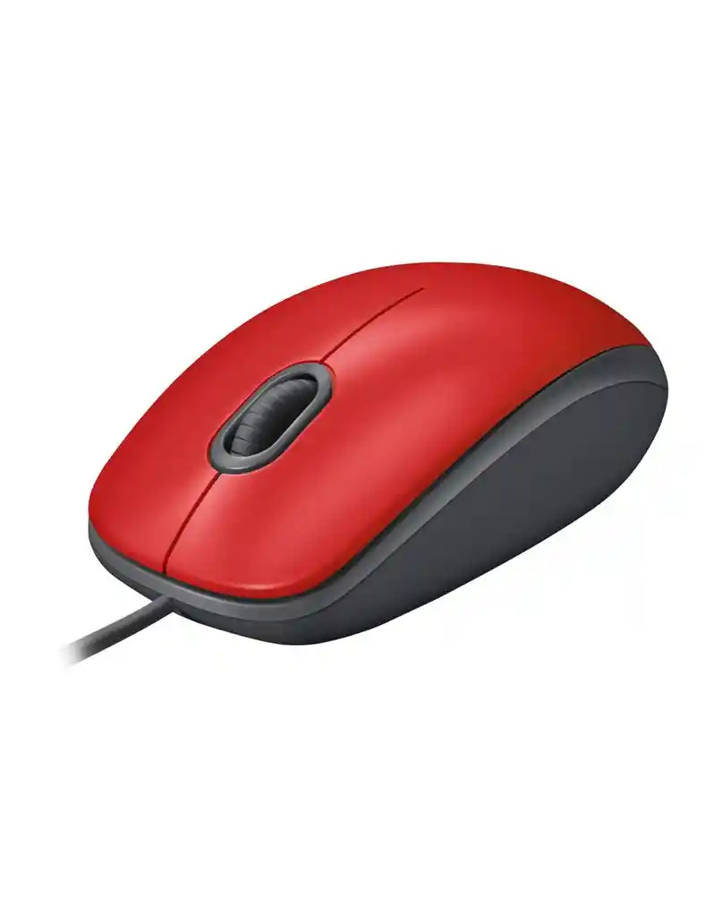 Mouse Logitech M110 Silent Con Cable Rojo
