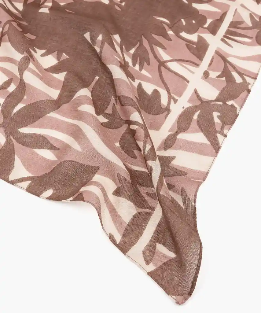 Estola Mujer Flores Secas Morado