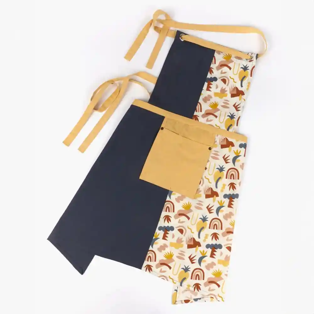 Delantal De Cocina Mujer Arcoiris Talla Única Blanco