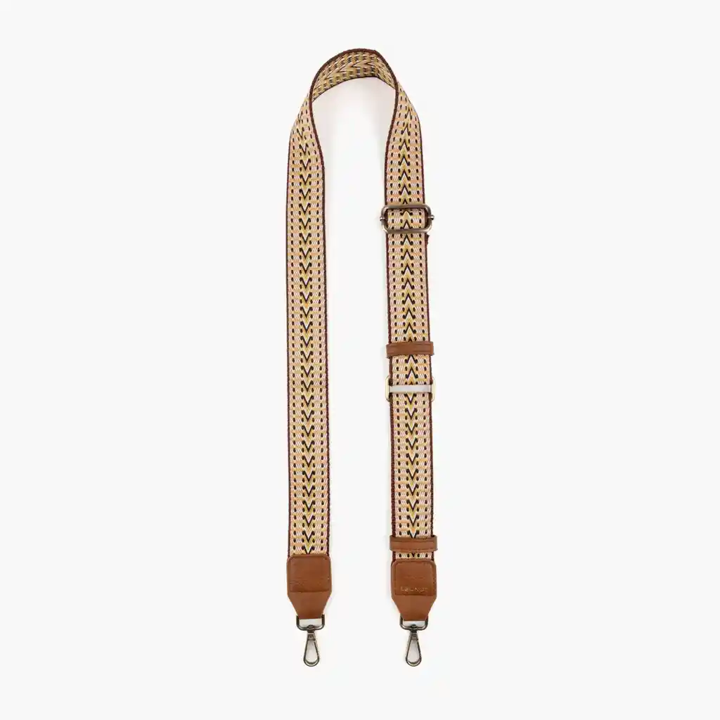 Correa Strap Cartera Mujer Tribal Café