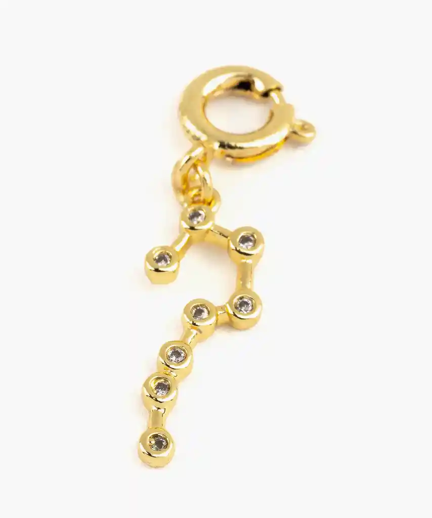 Charm Dije Mujer Zodiaco Acuario Dorado