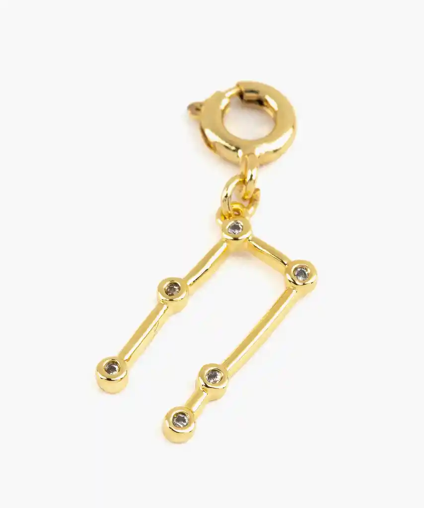 Charm Dije Mujer Zodiaco Géminis Dorado