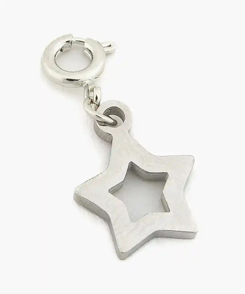 Charm Dije Mujer Estrella Plateado