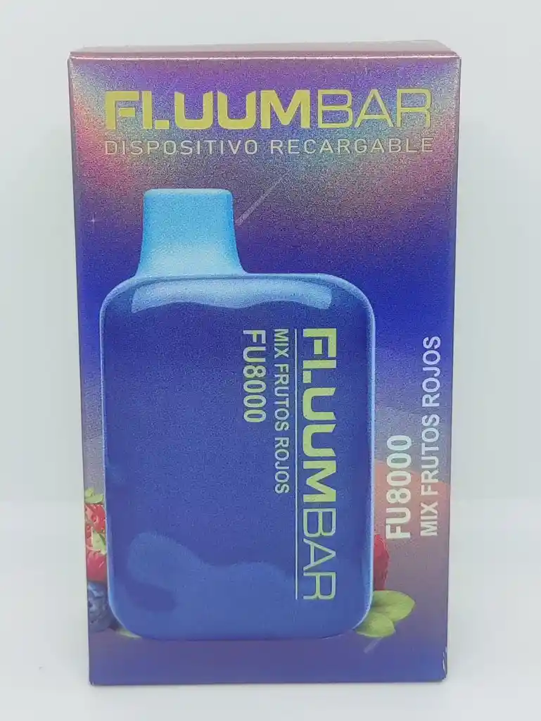 Vaper Fluum Bar Mix Frutos Rojos 8000 Puff Sin Nicotina