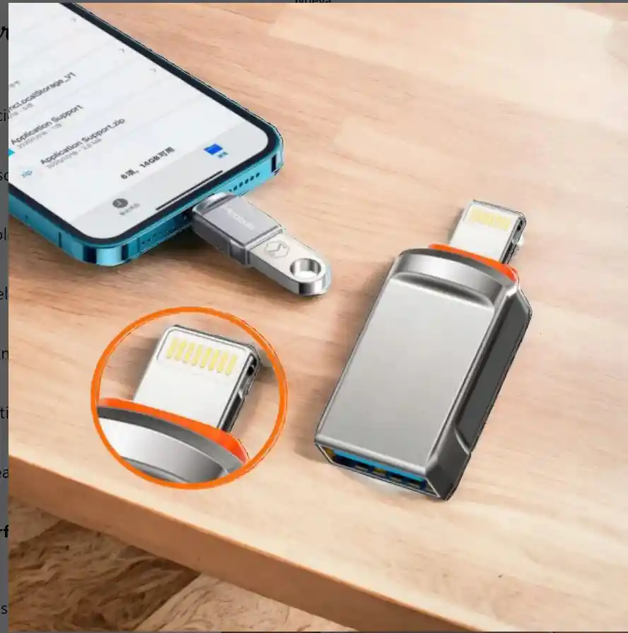 Adaptador Para Iphone Usb A Lightning