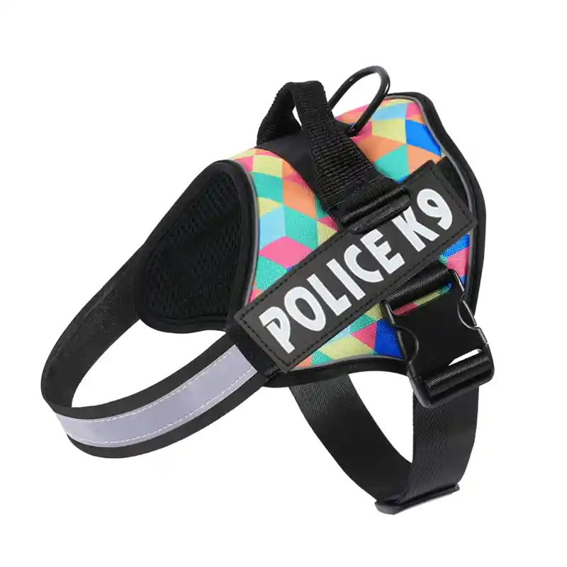 Arnes Talla S Pechera Perro Mascota Police Diseño (silueta Colores)