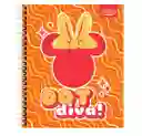 Cuaderno Universitario Artel 100 Hojas 7mm Diseño Minnie 2024