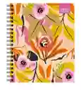 Cuaderno Universitario Artel 100 Hojas 7mm Diseño Floral 2024