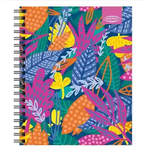 Cuaderno Universitario Artel 100 Hojas 7mm Diseño Floral 2024