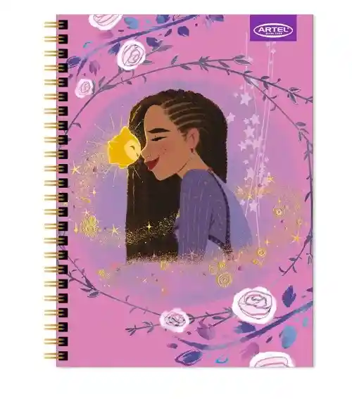 Cuaderno Universitario Artel 100 Hojas 7mm Diseño Wish 2024