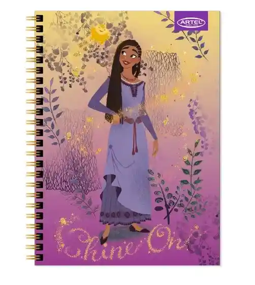 Cuaderno Universitario Artel 100 Hojas 7mm Diseño Wish 2024