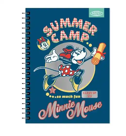 Cuaderno Especial Artel 150 Hojas Diseño Minnie Disney 2024