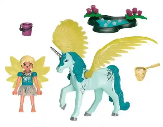 Playmobil Adventures Of Ayuma Crystal Fairy C/unicorn 30 Piezas 70809