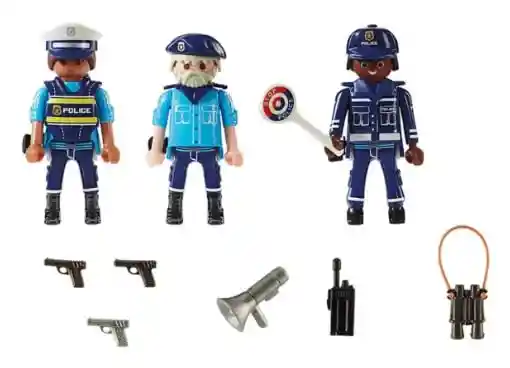 Playmobil City Action Figuras De Policías 18 Piezas 70669