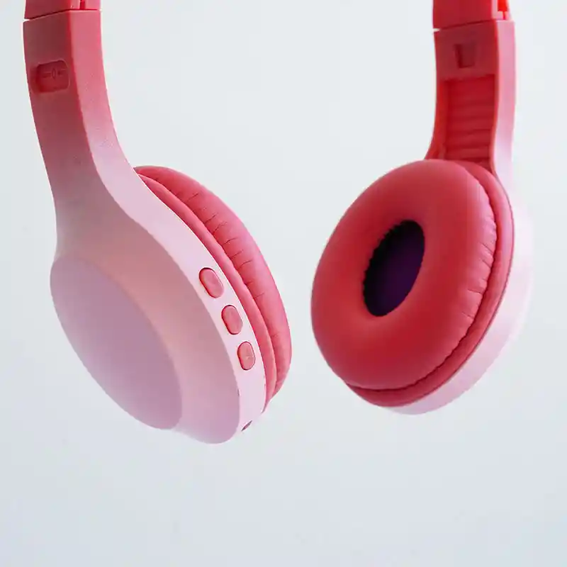 Auriculares Inalámbricos Bluetooth Con Cambio Gradual De Color Rosado
