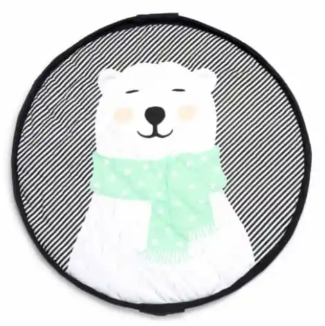 Playgo Polar Bear 3 En 1 Travelbag, Toystorage Playmat 120cm