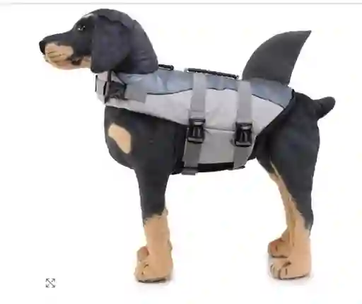 "wonder Dog - Chaleco Salvavidas Tiburon Para Perros S (4-7 Kg) Longitud De Espalda: 26 Cm, Cuello: 36‐47 Cm, Pecho 41-53 Cm "