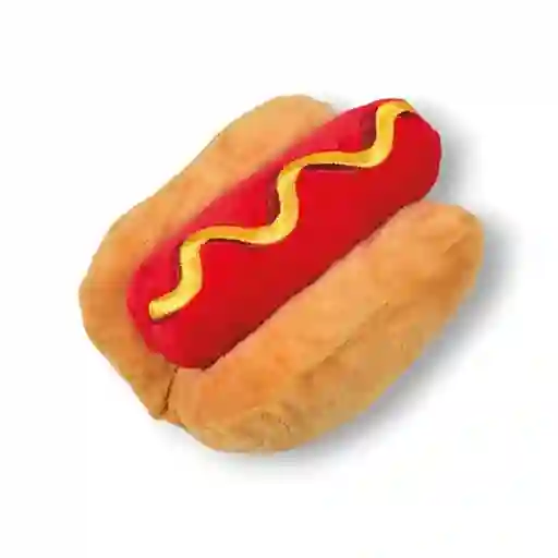 Juguete Peluche Hot Dog Completo Chillon Para Mascotas