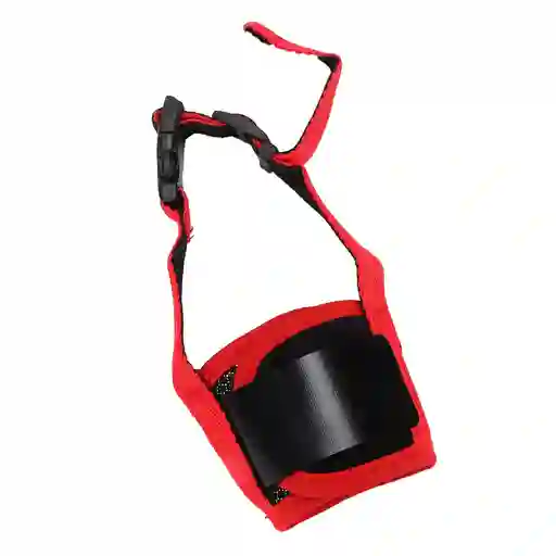 Bozal Talla Xs De Nylon Con Ajuste De Velcro Transpirable Para Perros (rojo)