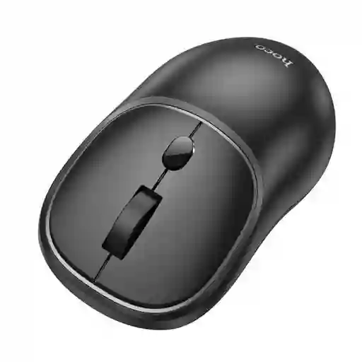 Mouse Bluetooth Y Usb Adaptador 2.4g Ergonómico Y Compacto Hoco Premium Black