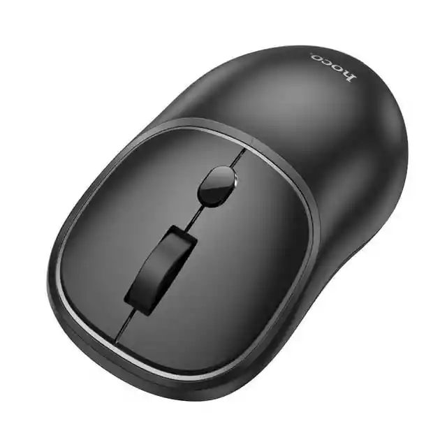 Mouse Bluetooth Y Usb Adaptador 2.4g Ergonómico Y Compacto Hoco Premium Black
