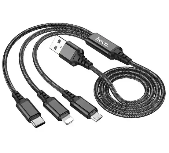 Cable 3 En 1 Lightning/micro-usb/type-c